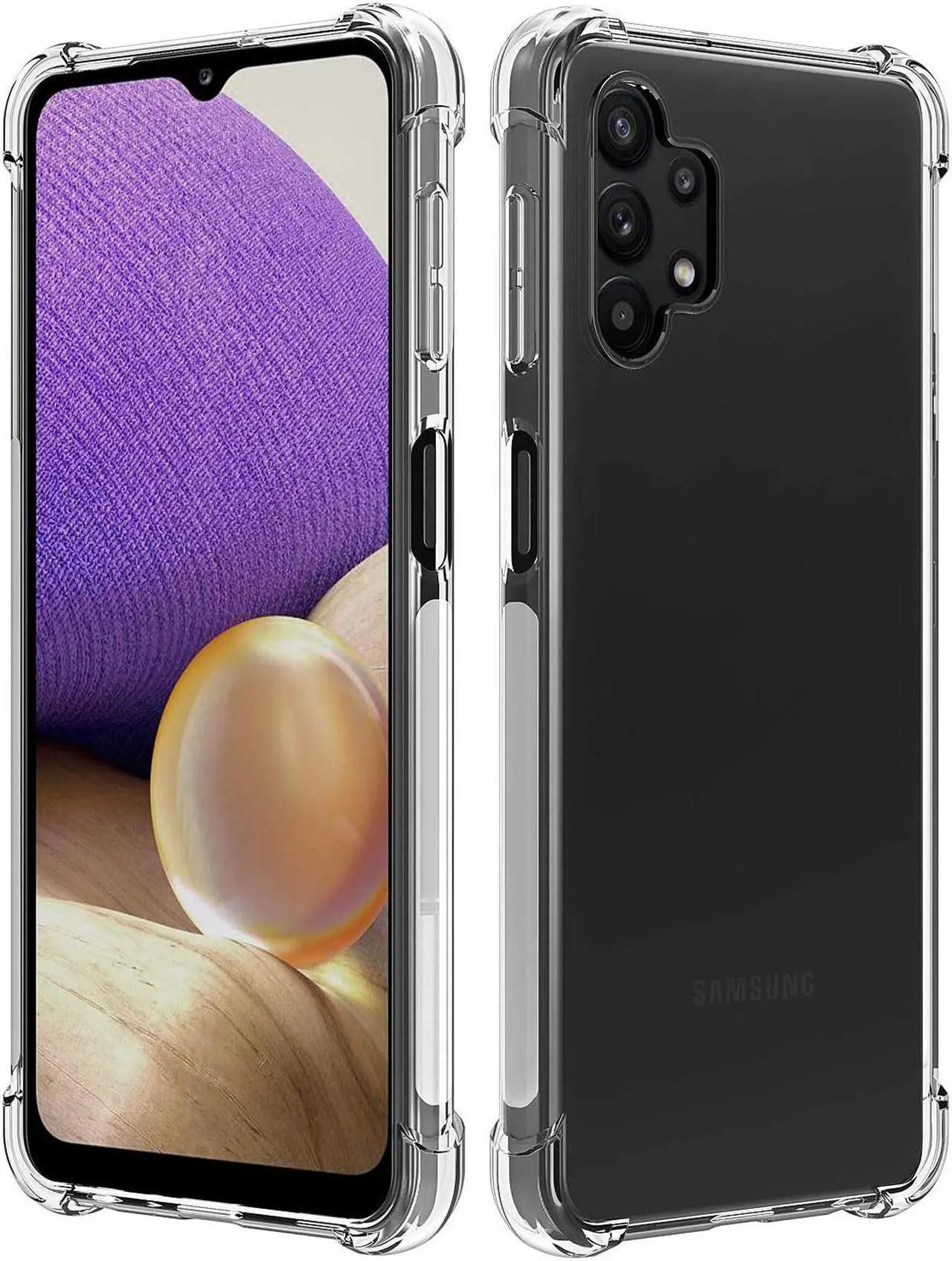 Main image of Clear Transparent Anti-Shock Case Slim Cover for Samsung Galaxy A32 5G Phone