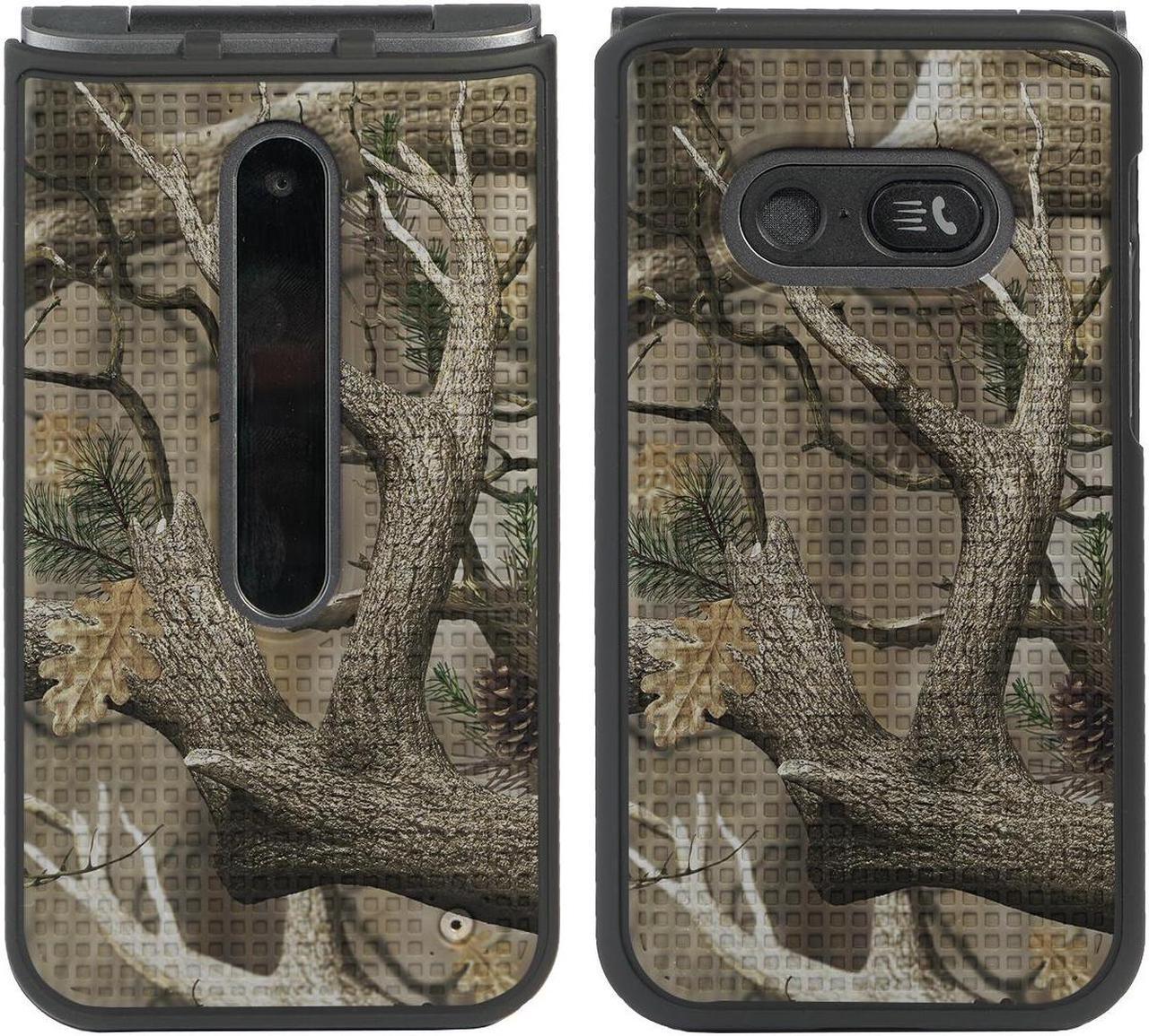 Alt view image 4 of 7 - Camo Tree Real Woods Case and Belt Clip for LG Wine 2 LTE Flip Phone (LM-Y120)