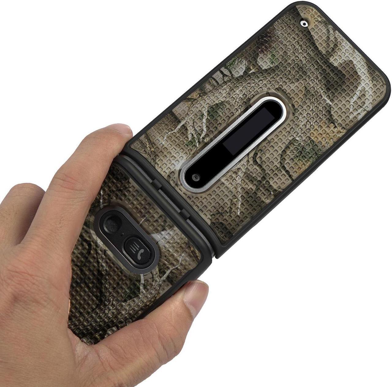 Alt view image 5 of 7 - Camo Tree Real Woods Case and Belt Clip for LG Wine 2 LTE Flip Phone (LM-Y120)