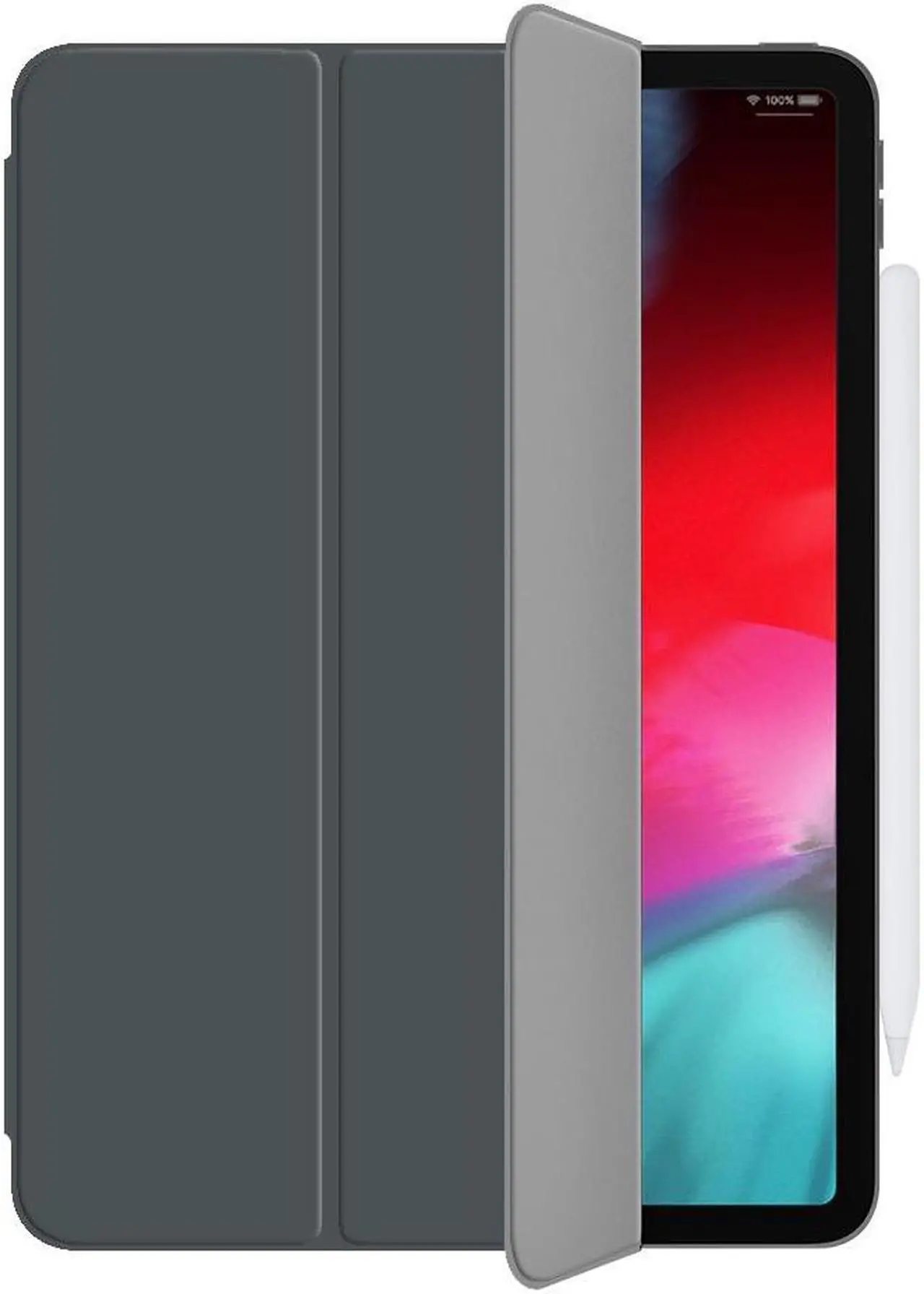 Main image of Gray Folio Flip Case Cover Viewing Stand for Apple iPad Pro 11" (2018)