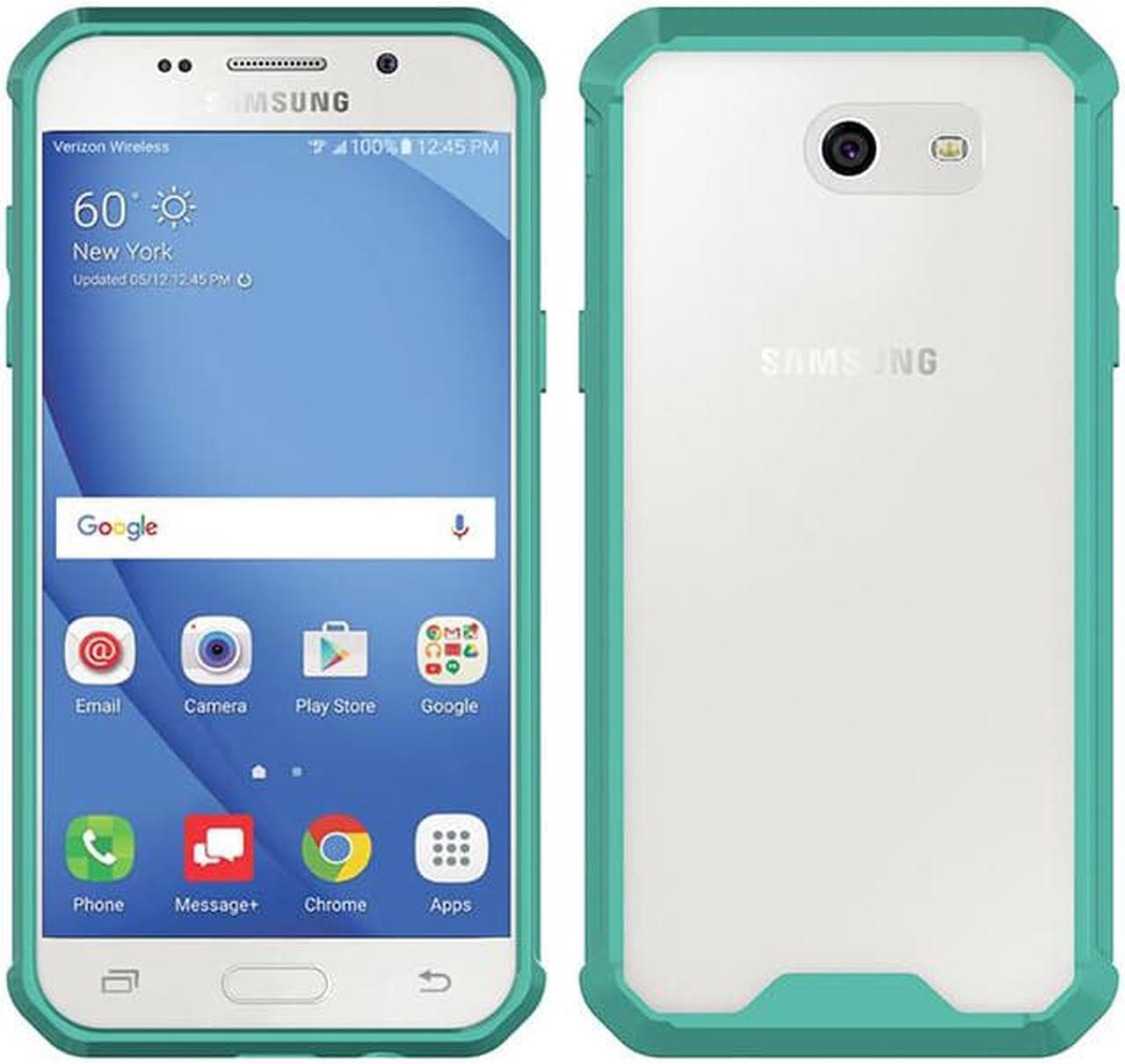 Alt view image 3 of 7 - MINT/CLEAR ANTI-SHOCK TPU CASE HARD COVER FOR SAMSUNG GALAXY J3 EMERGE 2017