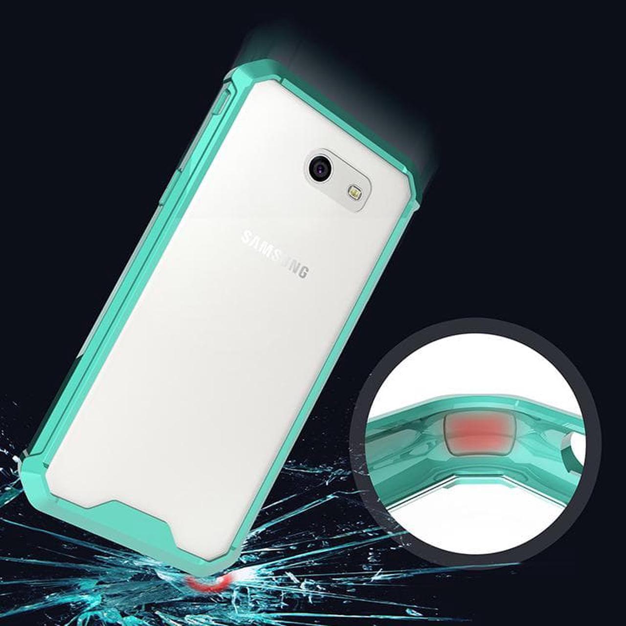 Alt view image 4 of 7 - MINT/CLEAR ANTI-SHOCK TPU CASE HARD COVER FOR SAMSUNG GALAXY J3 EMERGE 2017