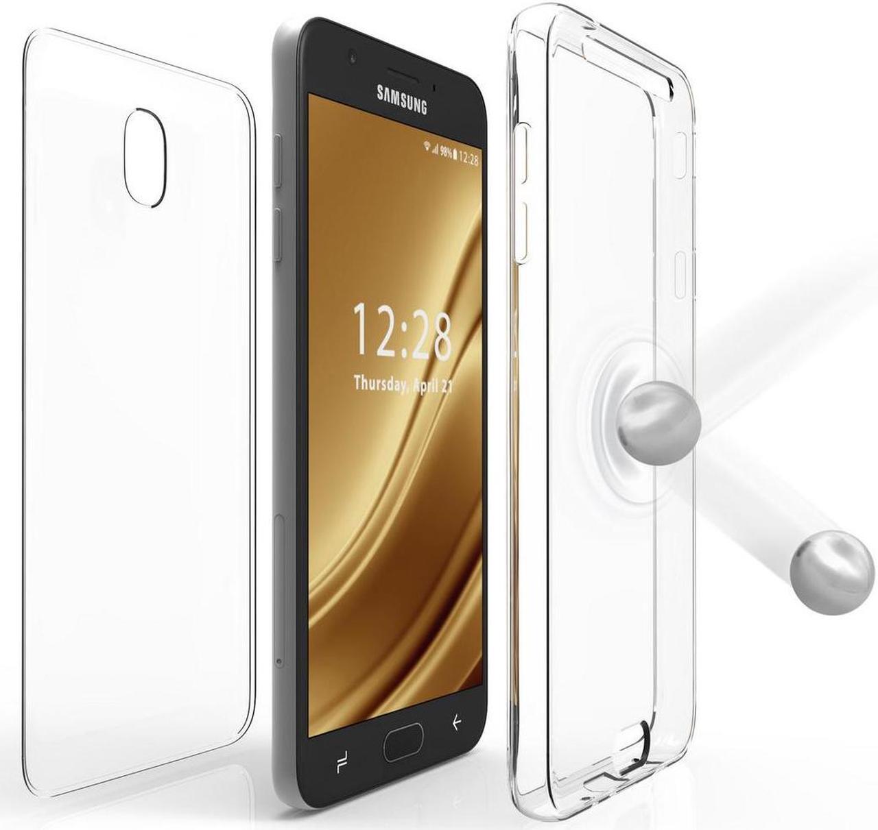 Alt view image 3 of 6 - Clear Screen Guard Full Body TPU Wrap Case Cover for Samsung Galaxy J7 V (2018)