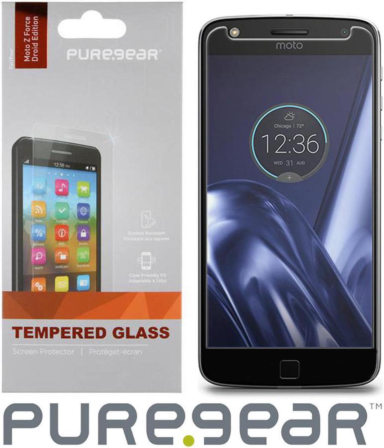 Main image of PUREGEAR HARD 9H TEMPERED GLASS SCREEN PROTECTOR GUARD FOR MOTOROLA MOTO Z FORCE