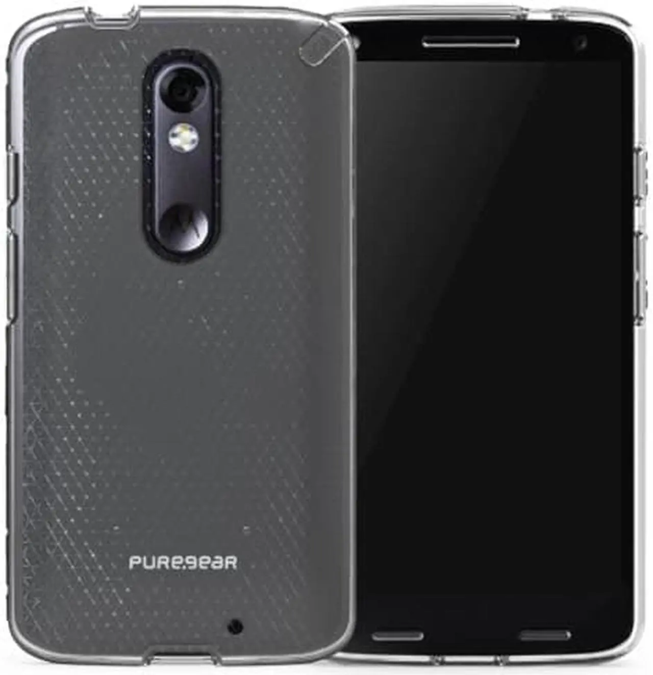 Alt view image 2 of 3 - PUREGEAR SLIM SHELL CLEAR CASE COVER FOR VERIZON MOTOROLA DROID TURBO 2 XT1585