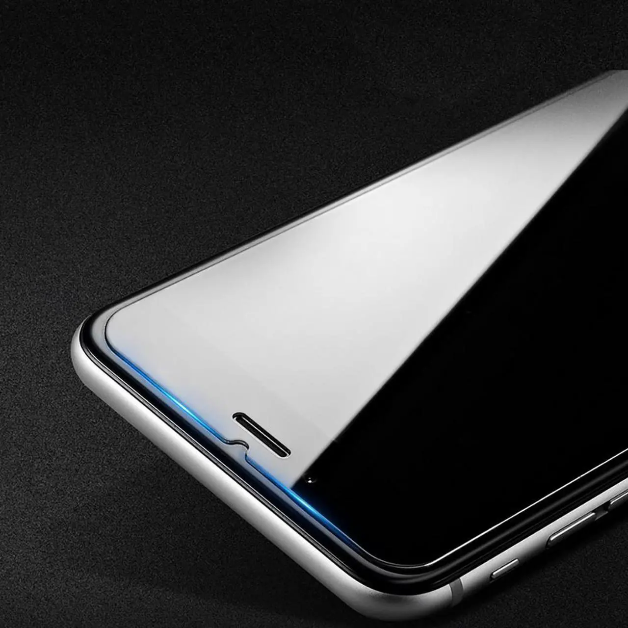 Alt view image 2 of 6 - Hard Tempered Glass Screen Protector Scratch Guard for iPhone 8, iPhone 7