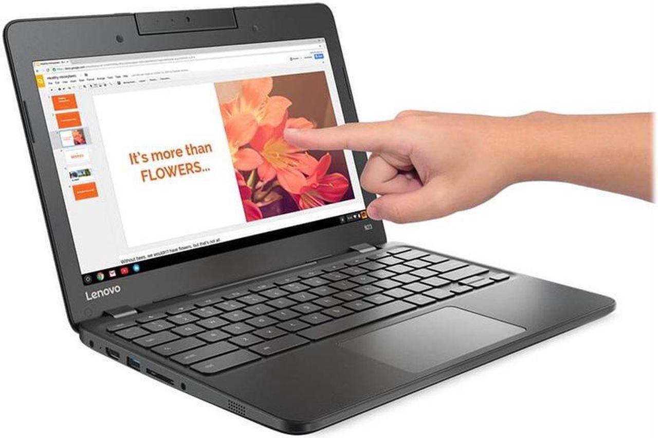 Alt view image 3 of 5 - Lenovo N23 80YS0003US Chromebook PC - Intel Celeron N3060 1.6 GHz Dual-Core Processor - 4 GB LPDDR3 SDRAM - 16 GB Flash Memory - 11.6-inch Display - Chrome OS
