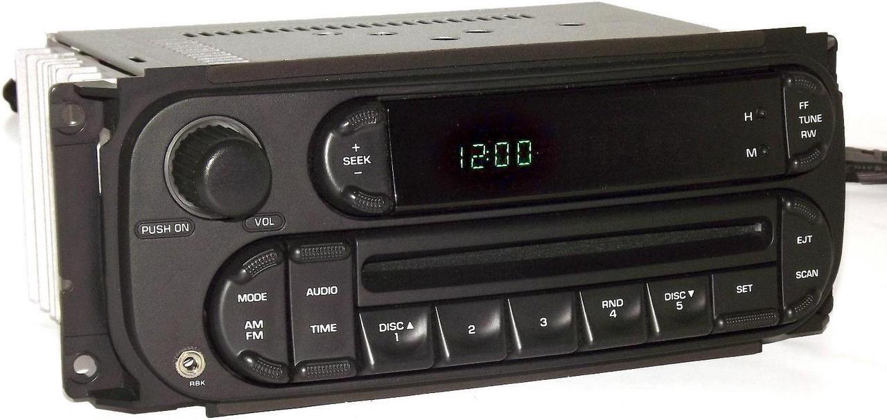 Main image of Chrysler Jeep Dodge Car Truck Radio 02-07 AM FM CD Player Aux Input RBK Digital