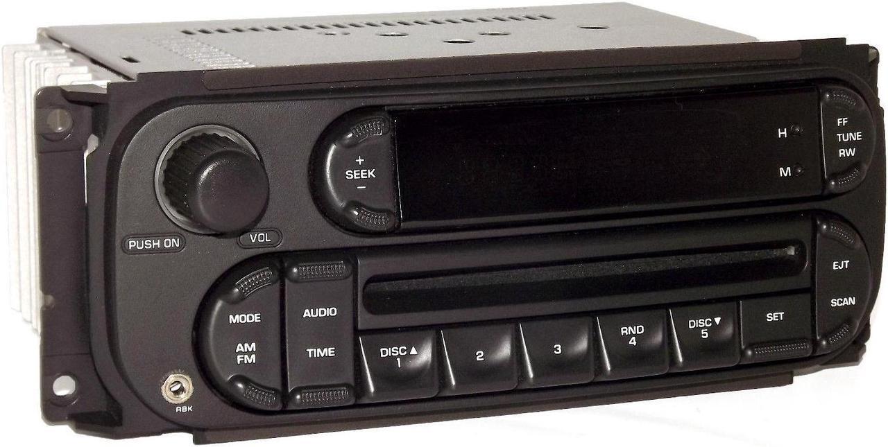 Alt view image 4 of 5 - Chrysler Jeep Dodge Car Truck Radio 02-07 AM FM CD Player Aux Input RBK Digital