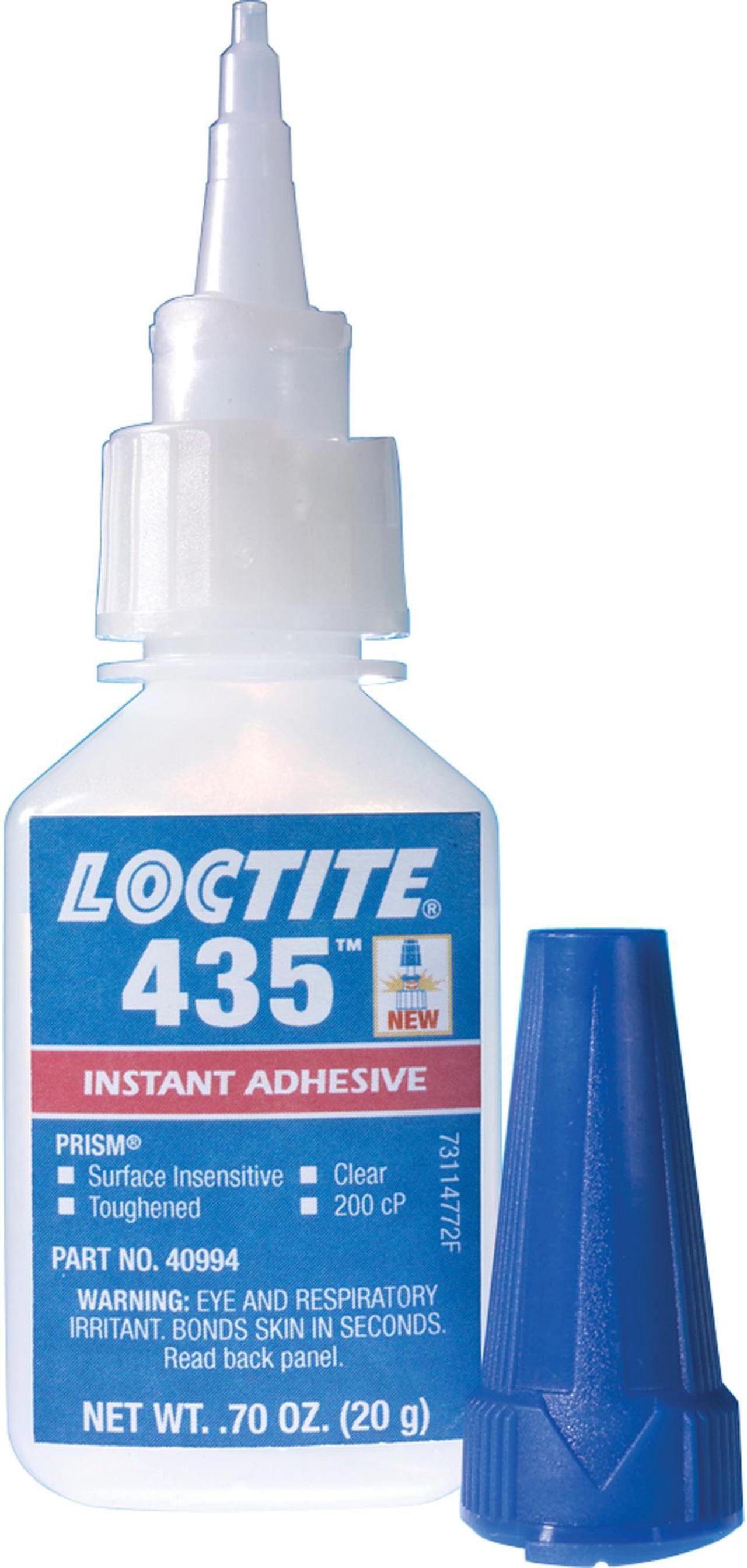 Alt view image 2 of 3 - LOCTITE 840057 Instant Adhesive, 435 Series, Clear, 0.7 oz, Bottle