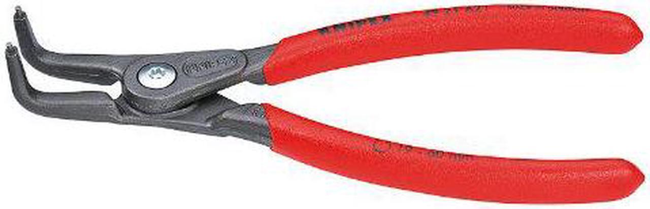 Alt view image 3 of 3 - KNIPEX 49 21 A21 6-3/4" Precision External Circlip Pliers w/ Bent Tips, Plastic