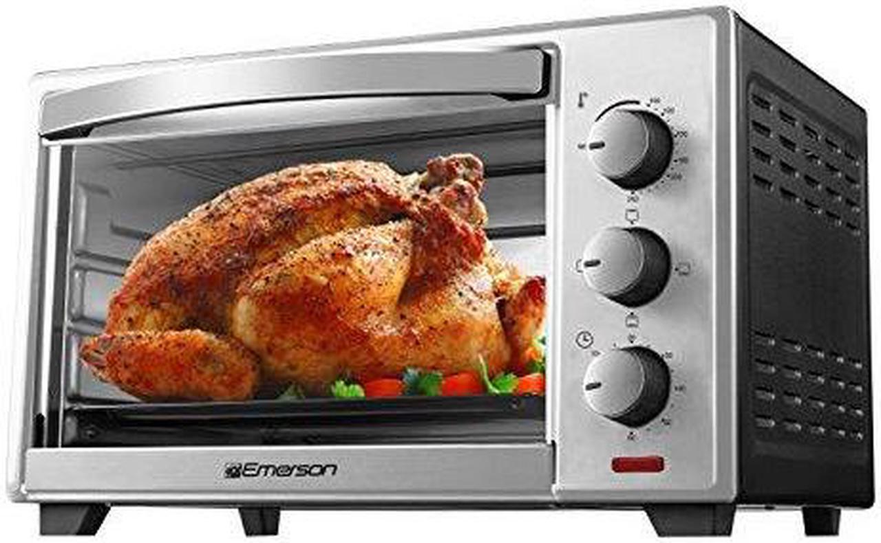 Alt view image 4 of 4 - Emerson ER101003 Stainless Steel 6 Slice Convection and Rotisserie Countertop Toaster Oven