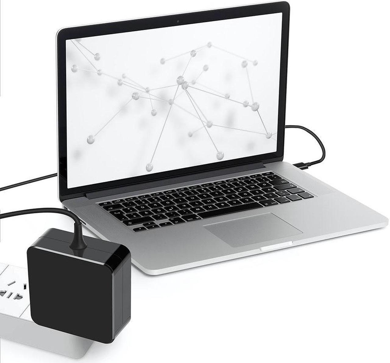 Alt view image 3 of 4 - ABLEGRID Black 65W USB Type-C AC Adapter Charger For Lenovo ADLX45UCCC2A ADLX45UCCG2A Power PSU