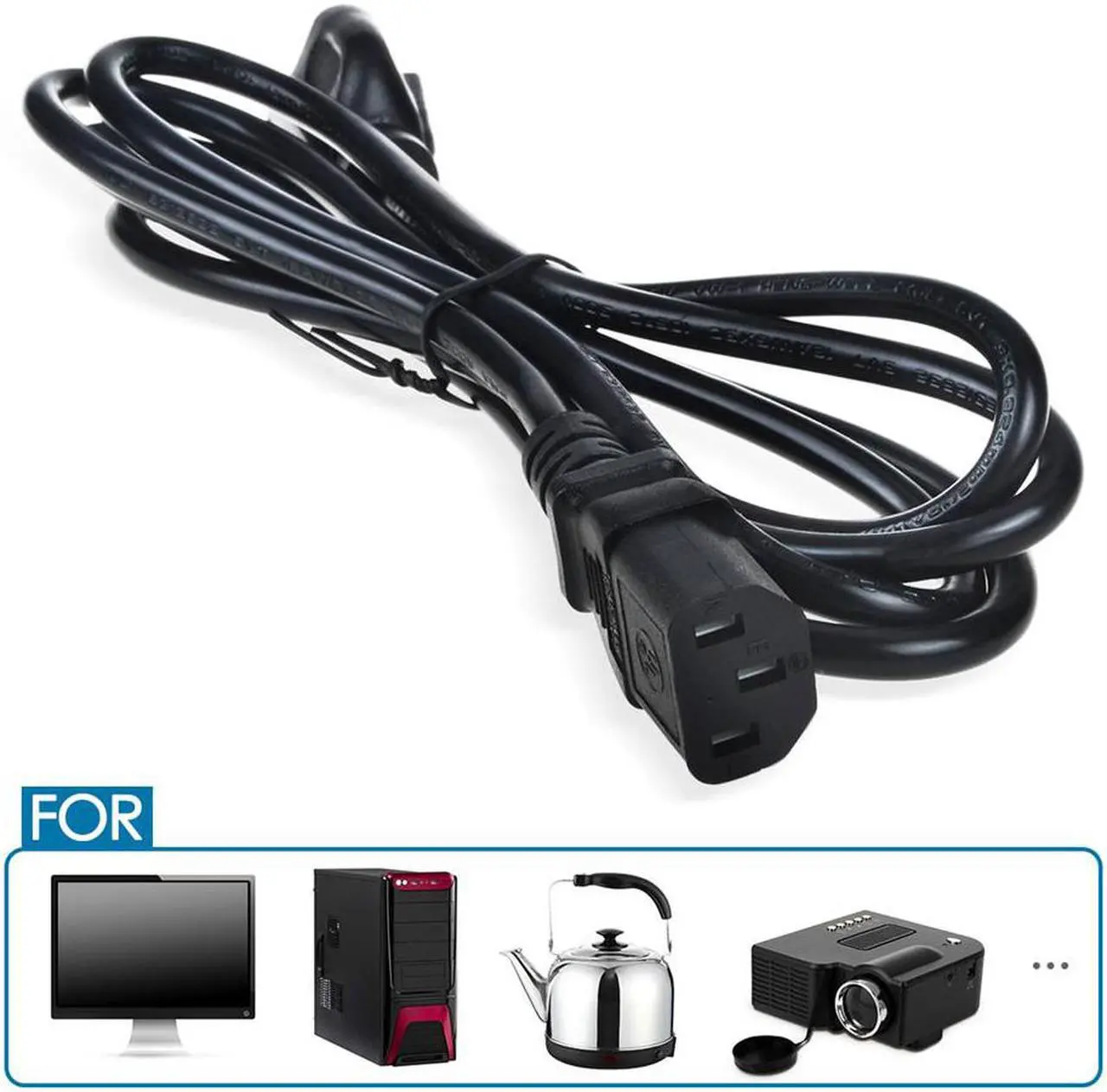 Alt view image 3 of 3 - ABLEGRID 5ft UL Listed AC Power Adapter Cord Cable Lead for Peavey PV 23XO 2-Way Stereo 3-Way Mono Crossover