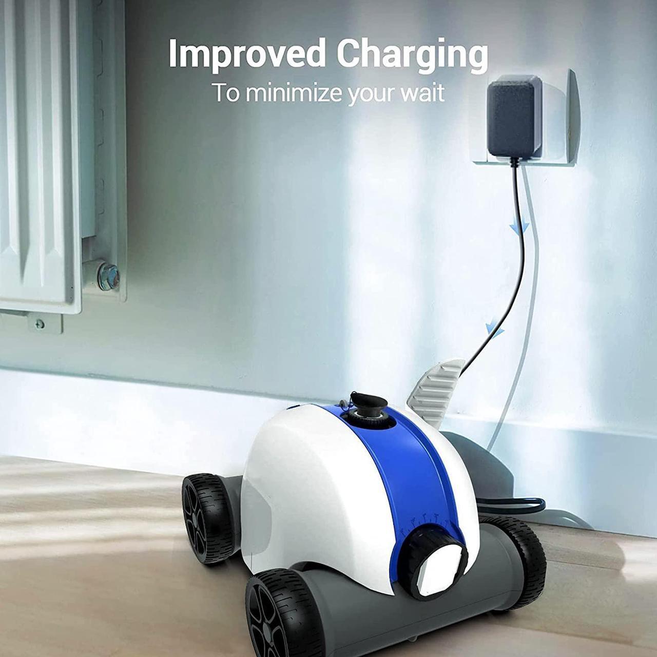 Alt view image 4 of 6 - ABLEGRID 2-Prong AC/DC Adapter Compatible with Baopilong PX-2 PX2 11.5V 5200mAh Lithium-ion Rechargeable Battery Cordless Automatic Robot Pool Vacuum Robotic Cleaner 12.6V Power Supply Cord Charger