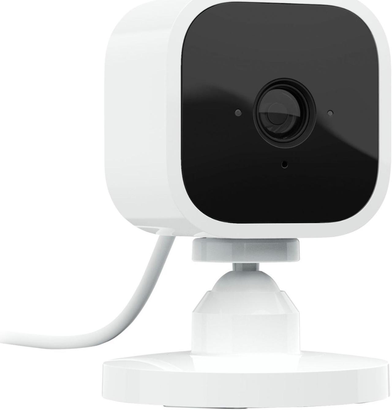Alt view image 6 of 20 - Blink Mini Compact indoor plug-in smart security camera 1080 HD video motion detection Works with Alexa – 1 camera White