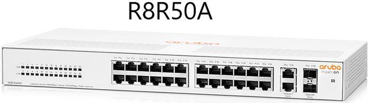 HPE Instant On 1430 26G 2SFP Gigabit Ethernet Switch Unmanaged Layer 2 R8R50A Comes with EU Plug 110v-240v