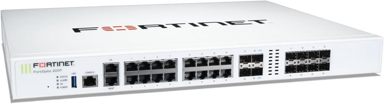 FORTINET FORTIGATE-200F HARDWARE + 3 YEAR 24X7 FORTICARE AND FORTIGUARD UTP