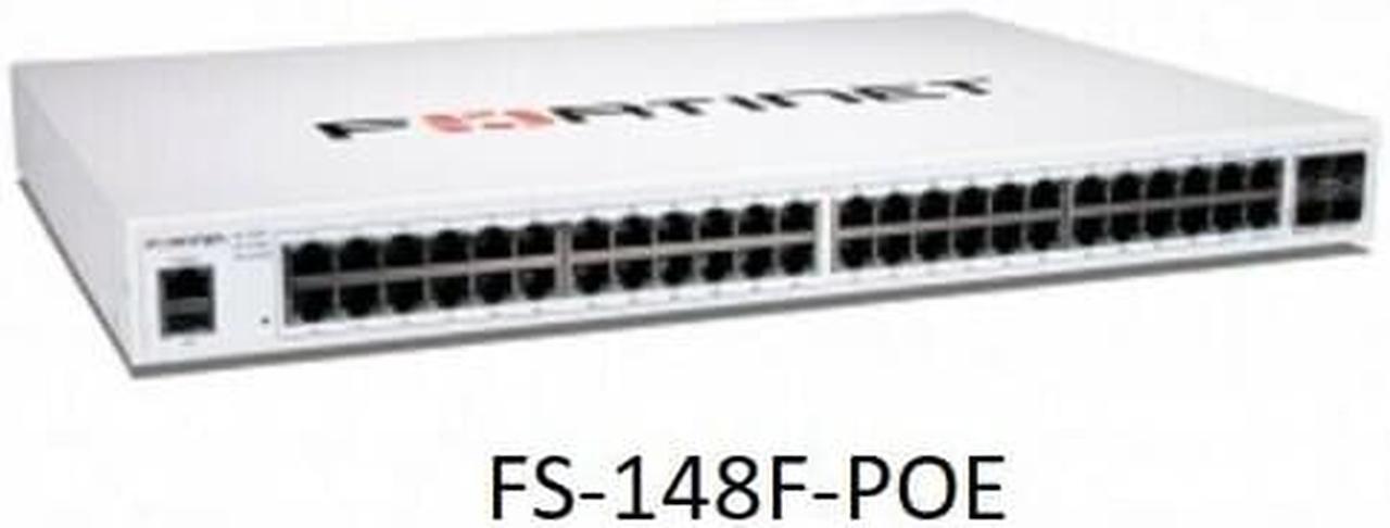 Main image of Fortinet FortiSwitch FS-148F-POE Secure managed Network Switche Gigabit 48 port