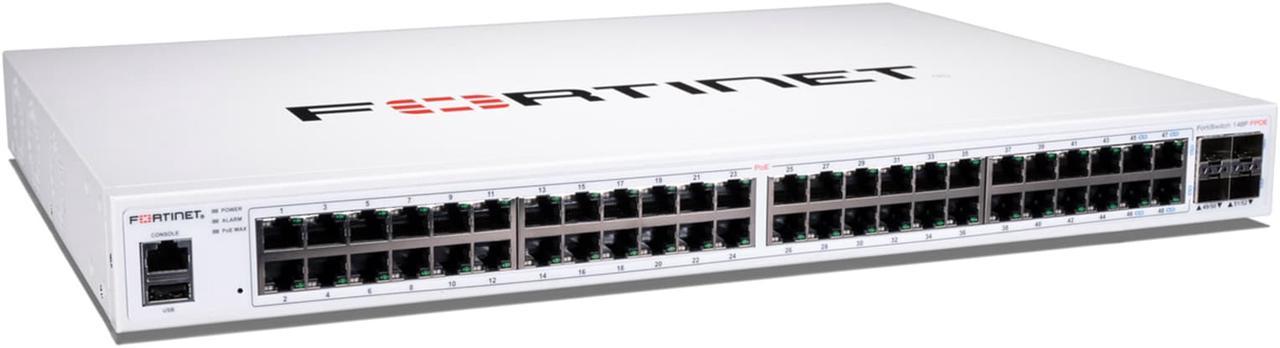 Fortinet FortiSwitch FS-148F-FPOE SWITCH 48x GE port + 4x SFP+ port + 1x RJ