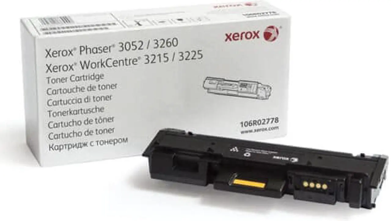Main image of Genuine Xerox Phaser 3052/3215/3225/3260 Printer Black Toner Cartridge 106R02778