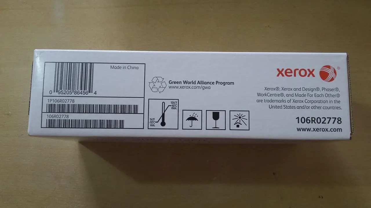 Alt view image 3 of 3 - Genuine Xerox Phaser 3052/3215/3225/3260 Printer Black Toner Cartridge 106R02778
