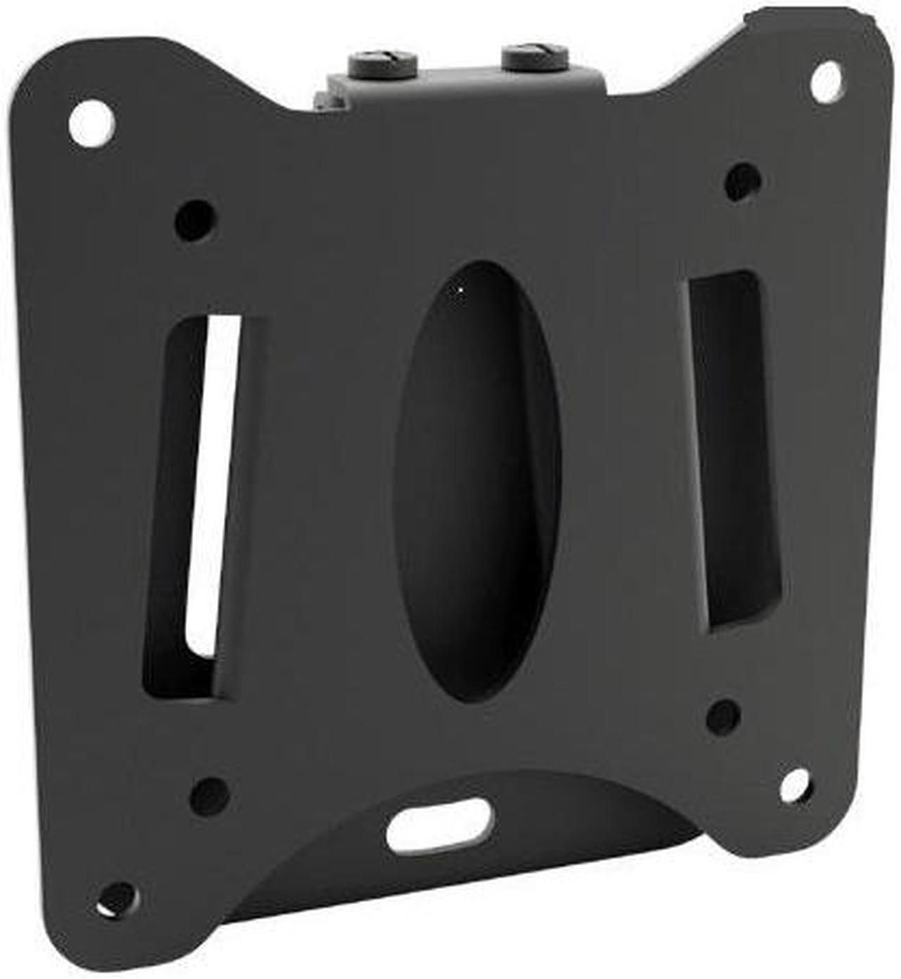 Main image of mountit! fixed tv wall mount for 1332 lcd or led flat panel screens, 60 lbs 30 kg load capacity, vesa 75x75 mm and 100x100 mm, black