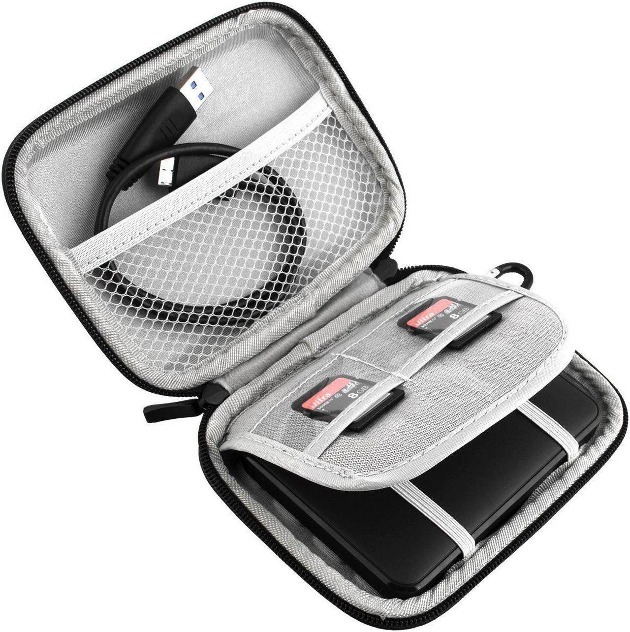 Alt view image 3 of 7 - Lacdo EVA Shockproof Carrying Travel Case for Seagate Expansion Seagate Backup Plus Slim 1TB 2TB 4TB Portable External Hard Drive USB 3.0 2.5-Inch, GPS Camera and External Battery Pack