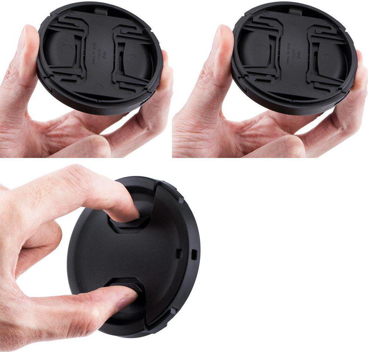 Alt view image 2 of 7 - (2-Pack) JJC 58mm Front Lens Cap Cover for Canon EOS Rebel T7i T6s T6i T5i T4i T3i T6 T5 SL1 SL2 with 18-55mm Kit Lens,Fujifilm XF 18-55mm/XC 16-50mm,Panasonic Lumix G Vario 12-60mm/14-140mm and More