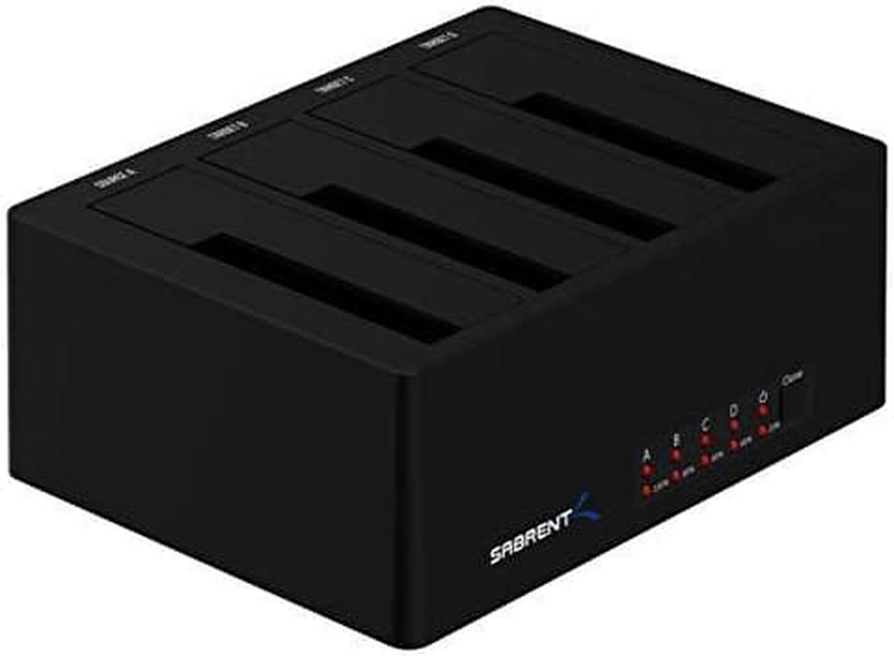 Alt view image 14 of 20 - Sabrent 4-Bay USB 3.0 SATA 2.5in/3.5in SSD/HDD Docking Station (DS-U3B4)