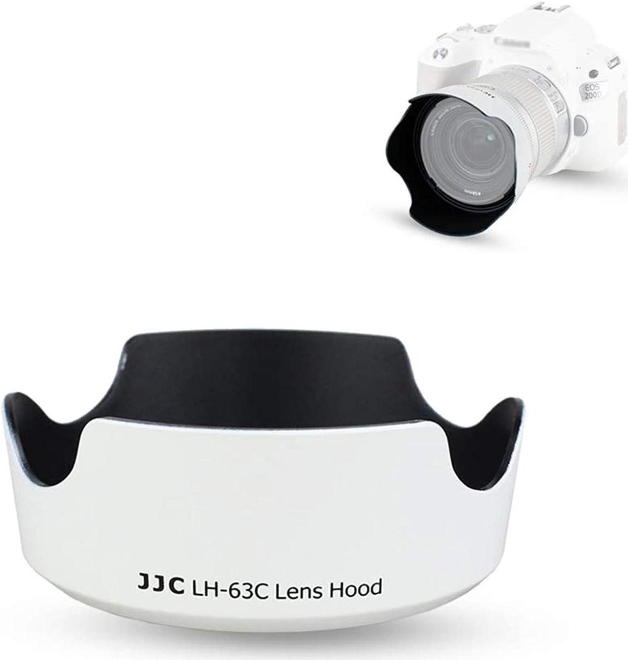 Main image of 18-55mm Lens Hood Shade for Canon EF-S 18-55mm f/3.5-5.6 is STM & EF-S 18-55mm f/4-5.6 is STM Lens Replaces Canon EW-63C Hood for T8i T7i T6i T5i SL3 SL2 SL1 90D 80D 77D 70D Reversible Design -White