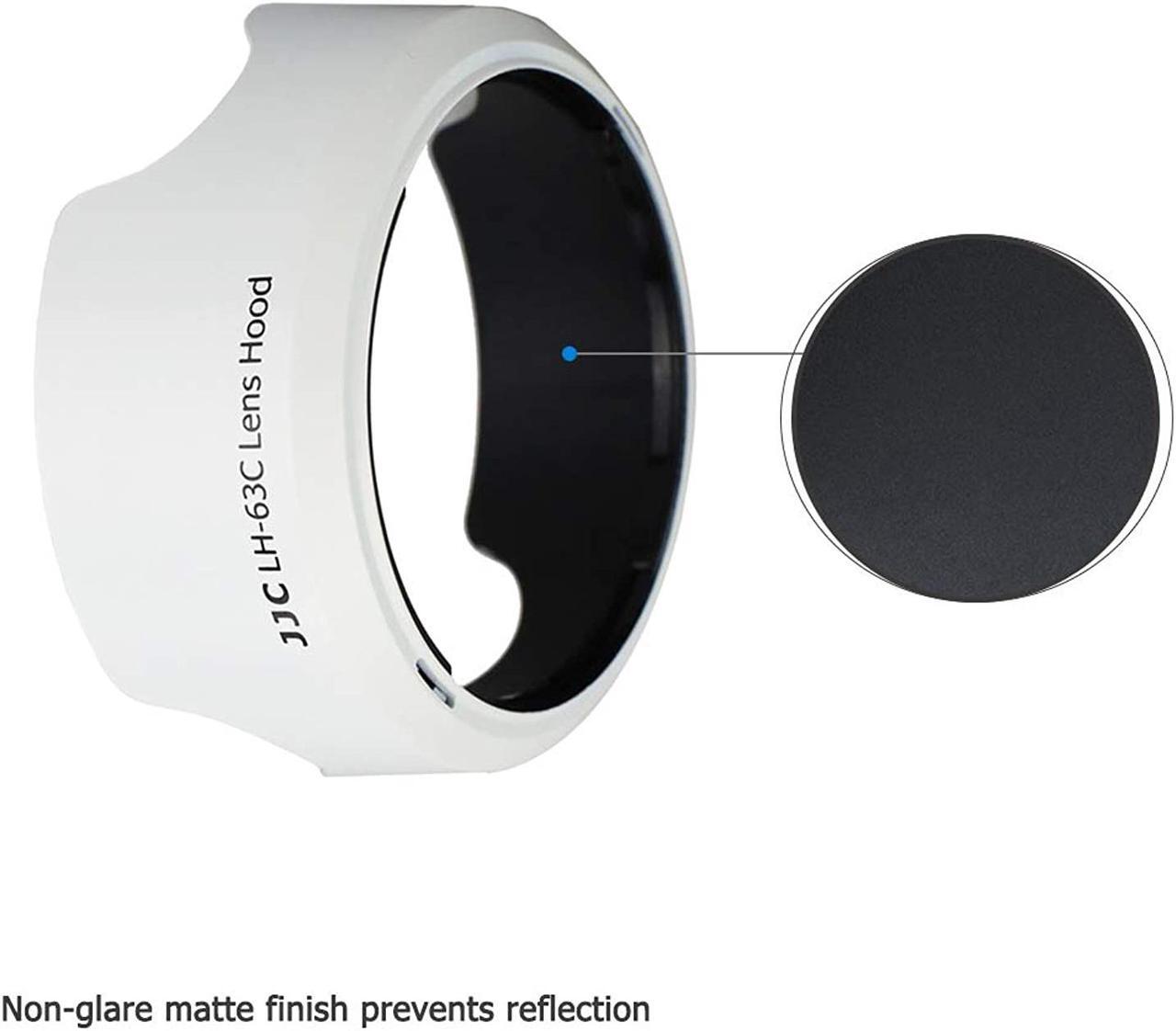 Alt view image 2 of 7 - 18-55mm Lens Hood Shade for Canon EF-S 18-55mm f/3.5-5.6 is STM & EF-S 18-55mm f/4-5.6 is STM Lens Replaces Canon EW-63C Hood for T8i T7i T6i T5i SL3 SL2 SL1 90D 80D 77D 70D Reversible Design -White