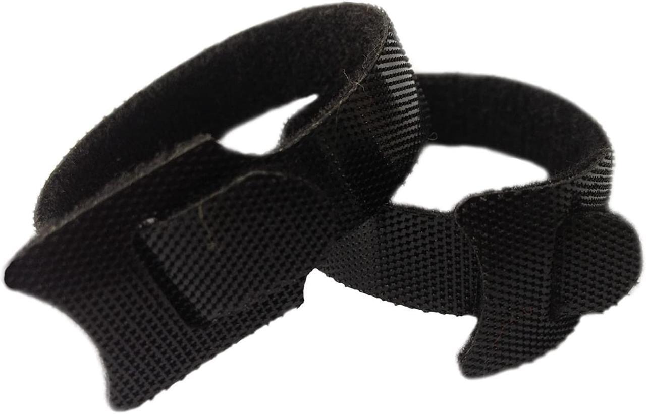 Alt view image 7 of 7 - 60 PCS Black Cable Management Ties,Viaky 6" Inches (15cm) Reusable Self-Gripping Cord Straps Fastening Microfiber Cloth Hook and Loop Cord Ties, Organize Wires, Cord Organizer for Desks and Workshop