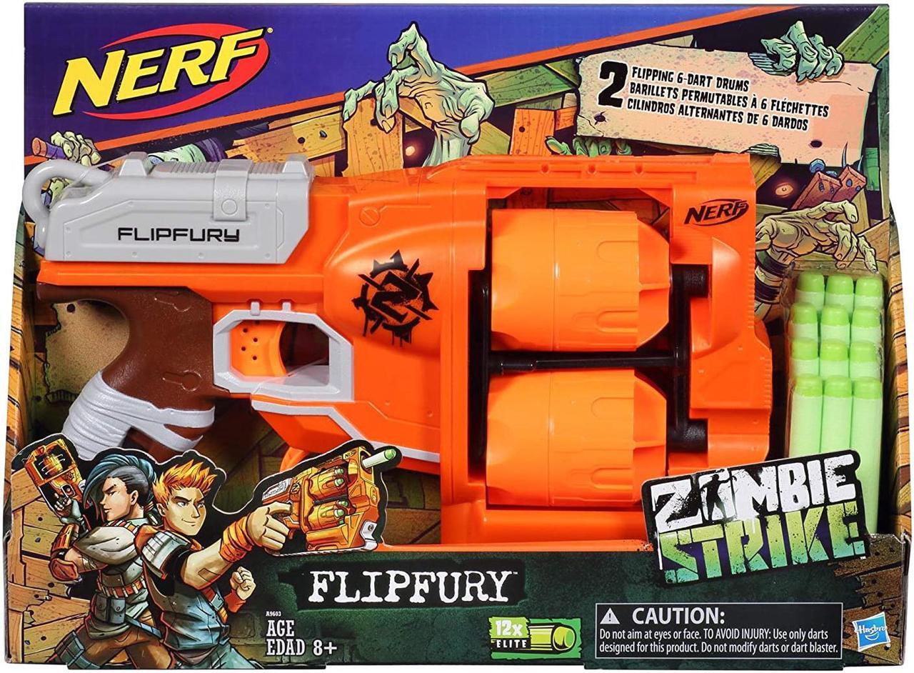 Alt view image 2 of 7 - Nerf Zombie Strike FlipFury Blaster