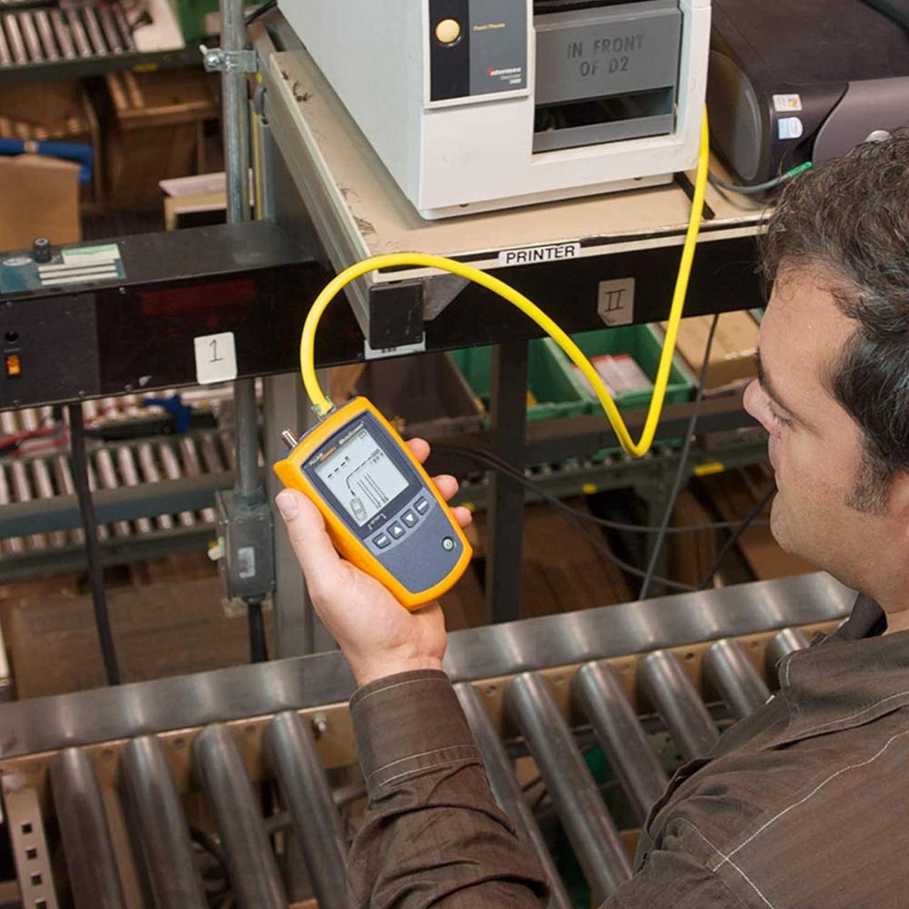 Alt view image 6 of 7 - Fluke Networks MS2-100 MicroScanner2 Copper Cable Verifier with Built-In IntelliTone Toning, Troubleshoots RJ11, RJ45, Coax, Tests 10/100/1000Base-T, and VoiP