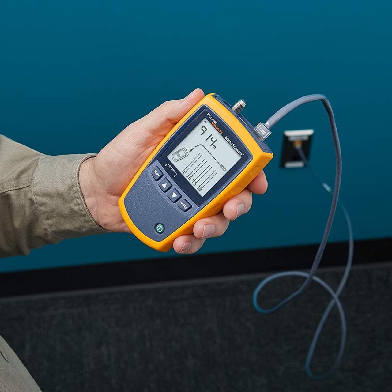 Alt view image 5 of 7 - Fluke Networks MS2-100 MicroScanner2 Copper Cable Verifier with Built-In IntelliTone Toning, Troubleshoots RJ11, RJ45, Coax, Tests 10/100/1000Base-T, and VoiP