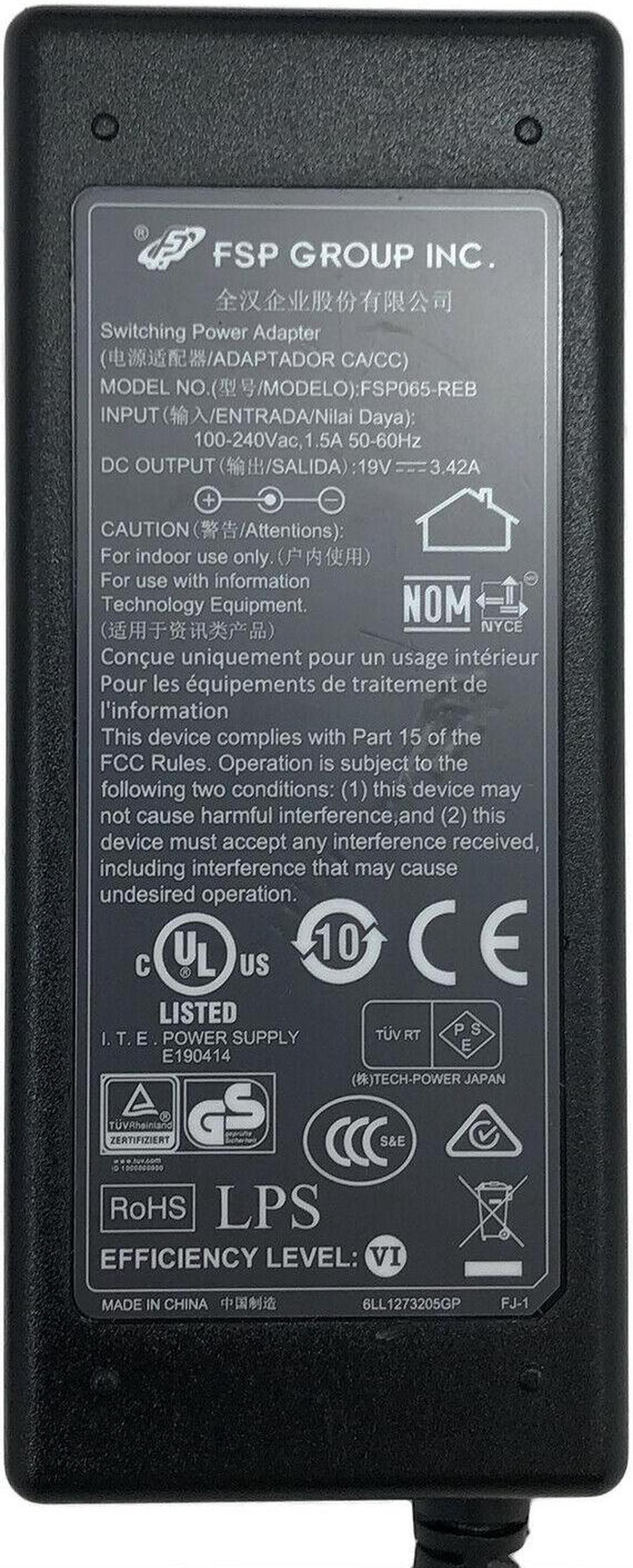 Alt view image 2 of 4 - Genuine FSP AC Power Adapter for Acer Aspire E1 E1-530 E1-531 E1-532 Laptop w/PC