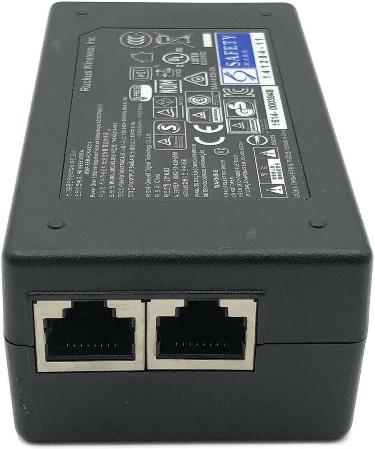 Alt view image 4 of 5 - OEM Ruckus 24W Xclaim 740-64214-001 PoE 802.3af 48V 0.5A Injector Adapter w/PC