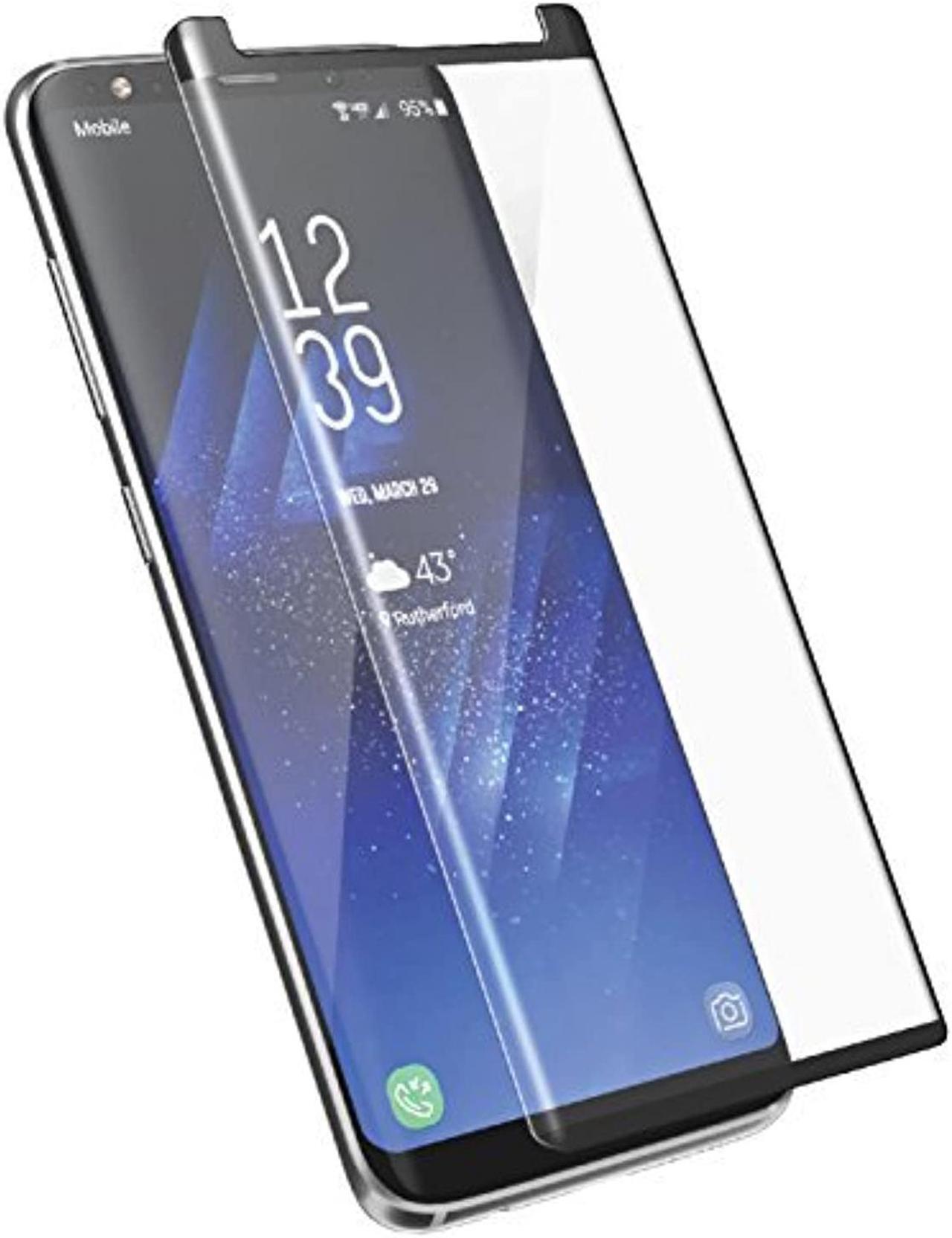 Main image of Samsung Galaxy S9 Plus Tempered Glass Screen Protector - Curved MagGlass (SR90 Scratch-Proof/Shatterproof) Full Lens & Sensor Coverage Screen Guard (Includes Easy-on applicator)