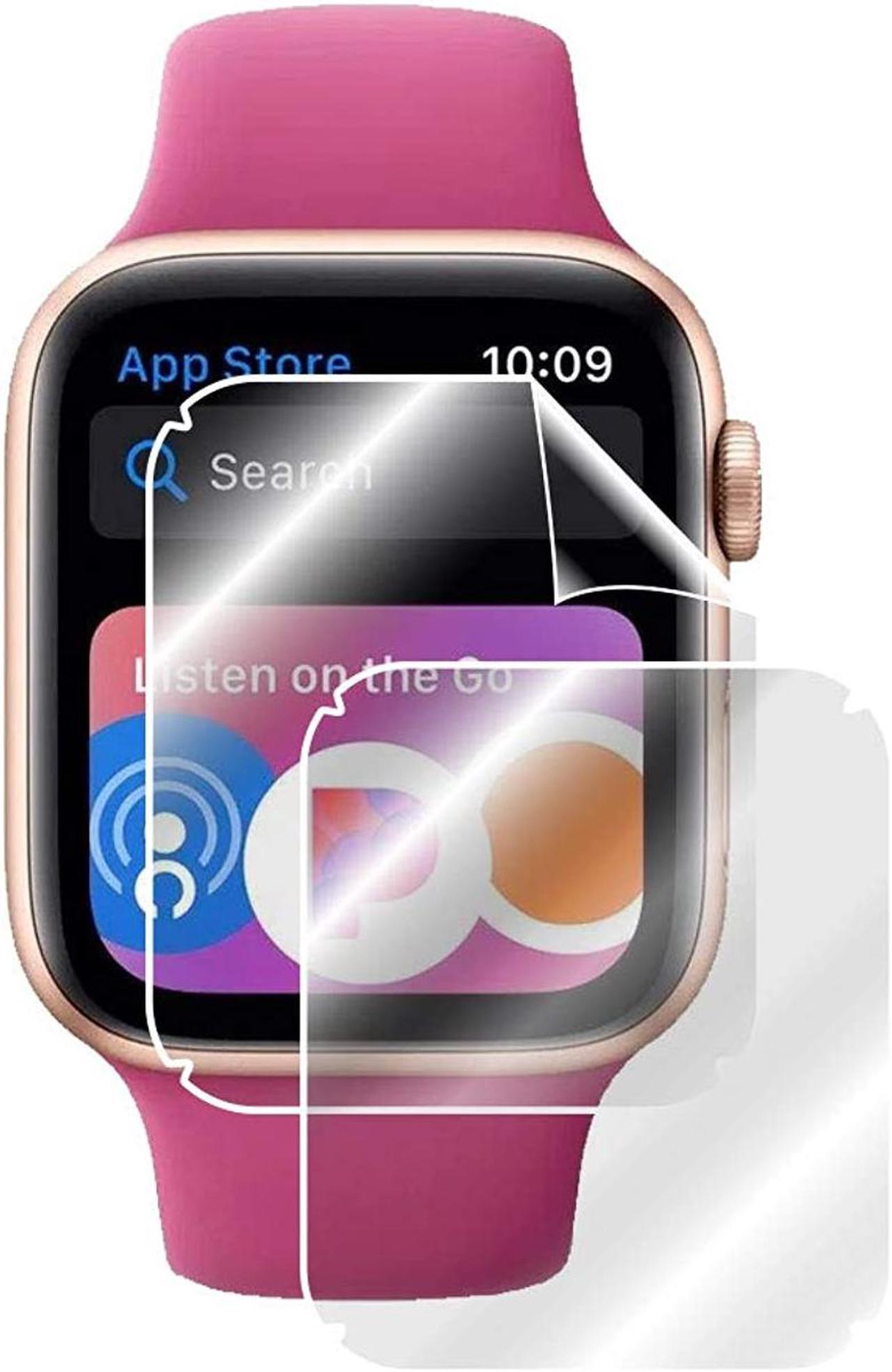Alt view image 6 of 7 - IPG for Apple Watch Series 5 (44 MM) Screen Protector (2 Units) Invisible Ultra HD Clear Film Anti Scratch Skin Guard - Smooth/Self-Healing/Bubble -Free