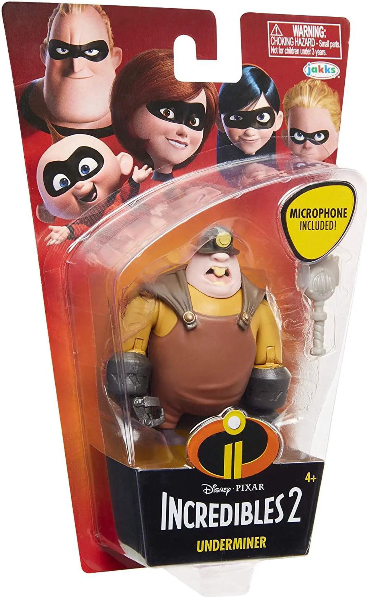 Alt view image 5 of 7 - The Incredibles 2 Underminer 4-Inch Action Figure with Accessory