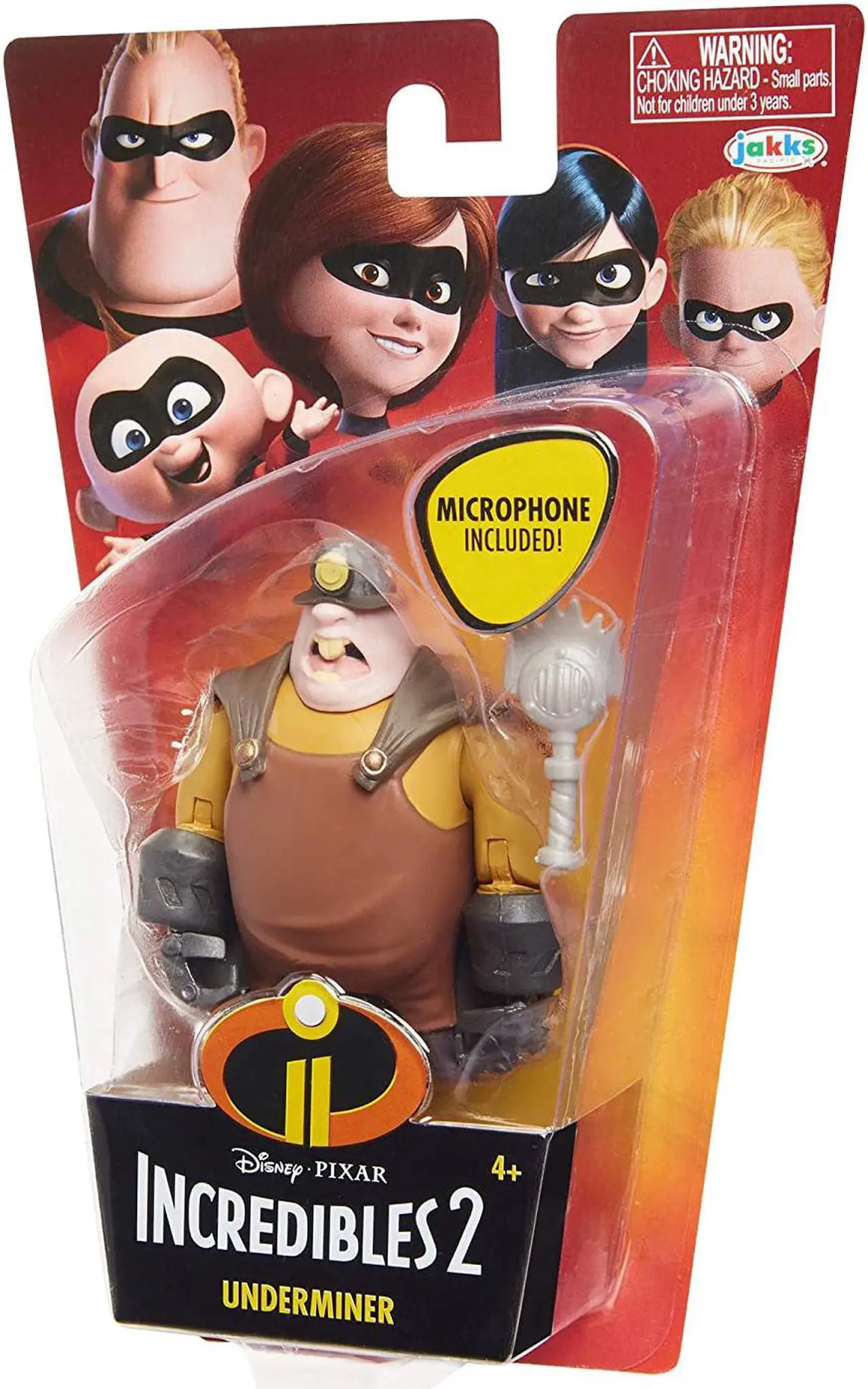 Alt view image 6 of 7 - The Incredibles 2 Underminer 4-Inch Action Figure with Accessory
