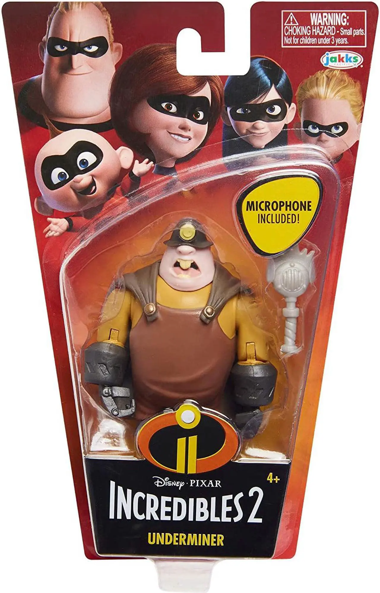 Alt view image 4 of 7 - The Incredibles 2 Underminer 4-Inch Action Figure with Accessory