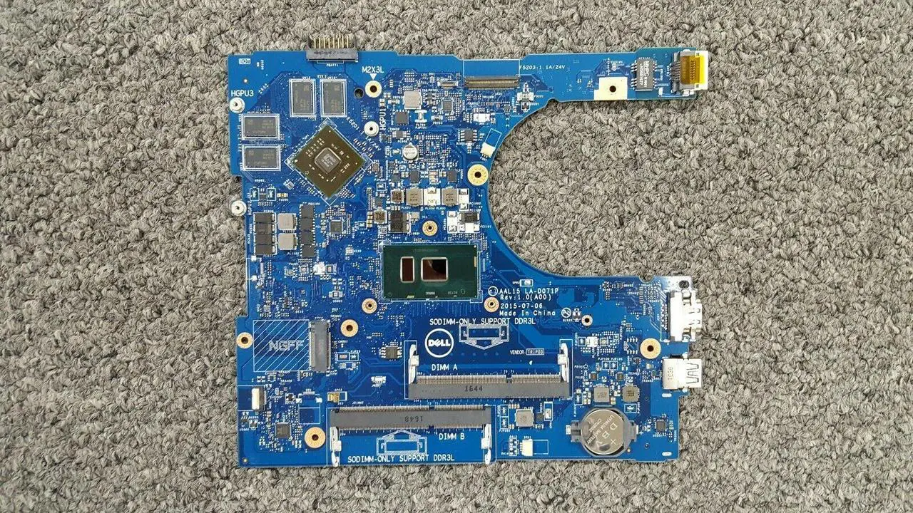 Alt view image 7 of 8 - Dell OEM Inspiron 5559 System Board AMD Radeon Graphics and  Motherboard YVT1C