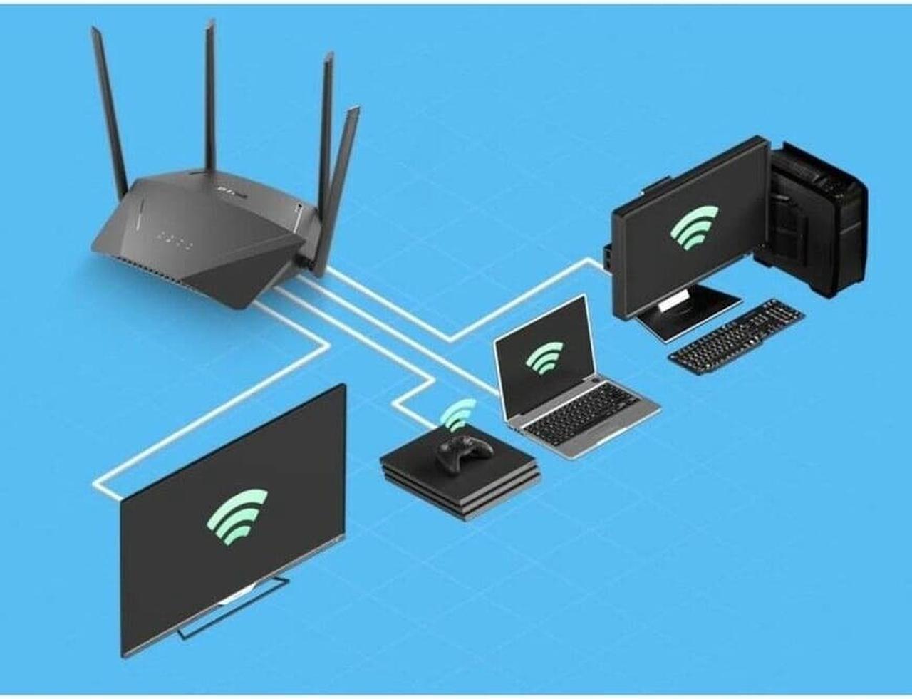 Alt view image 10 of 17 - D-Link WiFi Router AC1700 Mesh Smart Internet Network Works with Alexa & Google Assistant, WP3 MU-MIMO Dual Band Gigabit Gaming (DIR-1750-US) ( NEW )