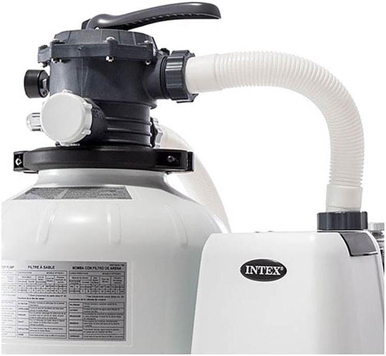 Alt view image 14 of 18 - Intex 26647EG 2800 GPH Above Ground Pool Sand Filter Pump with Automatic Timer