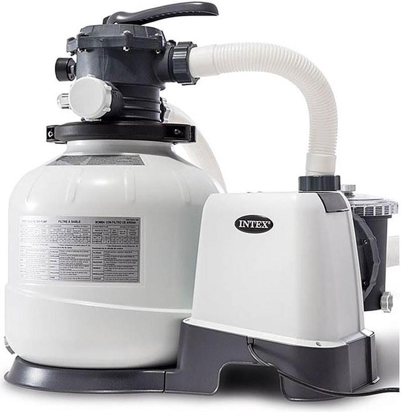 Alt view image 16 of 18 - Intex 26647EG 2800 GPH Above Ground Pool Sand Filter Pump with Automatic Timer