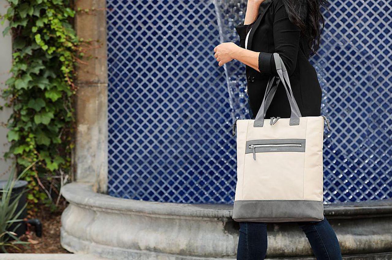 Alt view image 18 of 18 - TARGUS TBO00206GL NEWPORT NORTH-SOUTH TOTE  TAN  15INCH