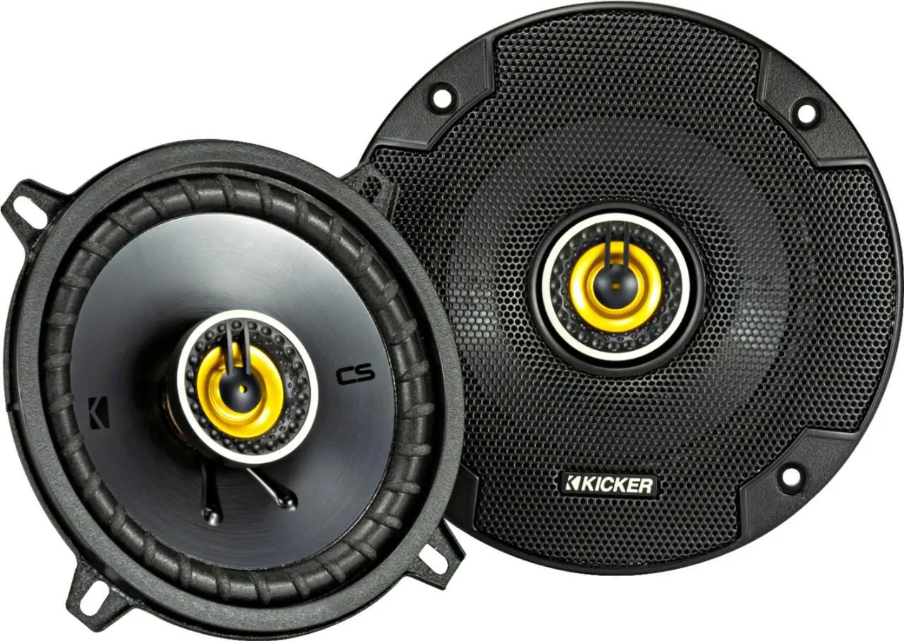 Alt view image 10 of 12 - KICKER CS Series CSC5 5.25-Inch Car Audio Speaker with Woofers, Yellow (2 Pack)