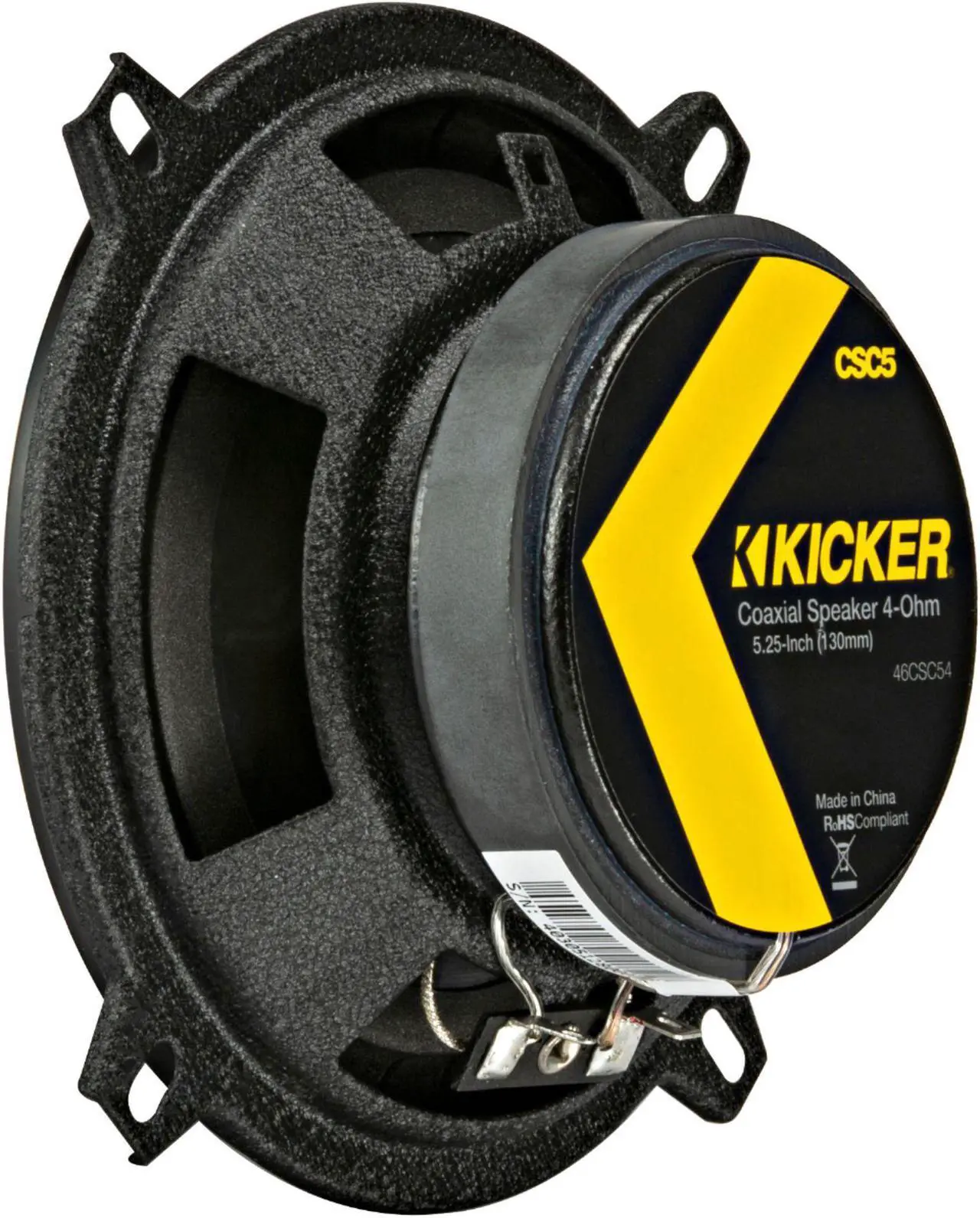 Alt view image 12 of 12 - KICKER CS Series CSC5 5.25-Inch Car Audio Speaker with Woofers, Yellow (2 Pack)
